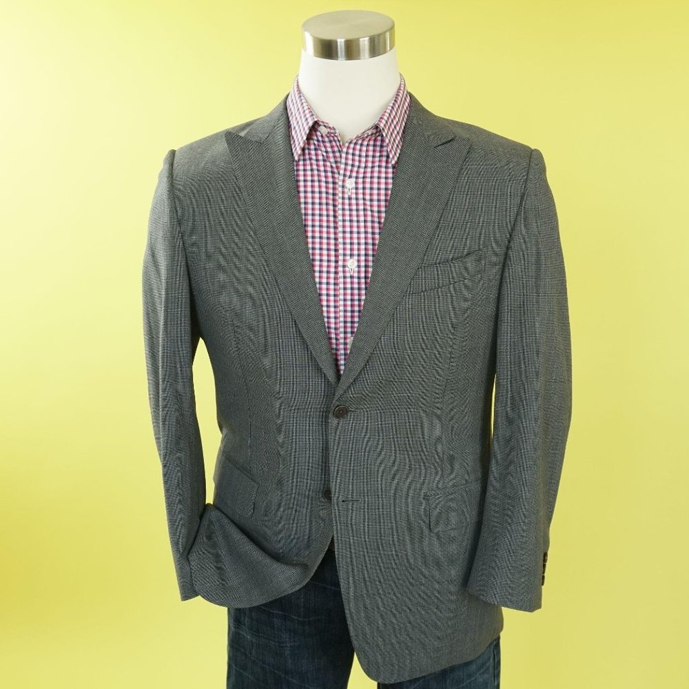 Canali Mens Two Button Blazer Sport Coat 40 US 50